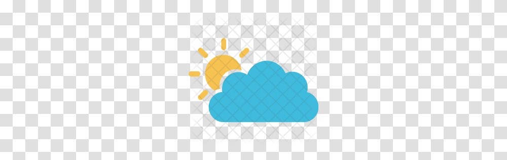 Premium Sun Behind Cloud Icon Download, Food Transparent Png