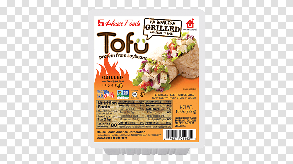 Premium Super Firm Grilled Tofu 10oz Much Is 10 Oz Of Tofu, Advertisement, Poster, Flyer, Paper Transparent Png