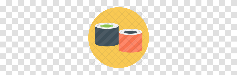 Premium Sushi Japan Rice Food Snack Icon Download, Tape, Paper, Towel, Paper Towel Transparent Png