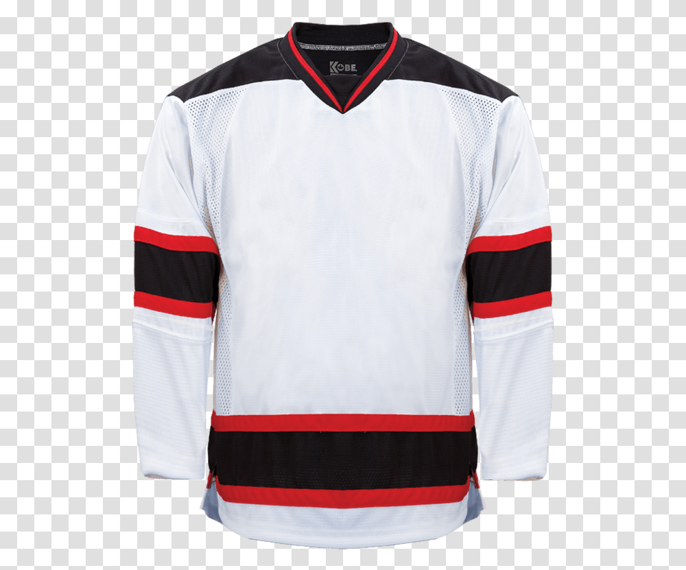 Premium Team Jersey New Devils White Ice Hockey, Clothing, Apparel, Sleeve, Shirt Transparent Png