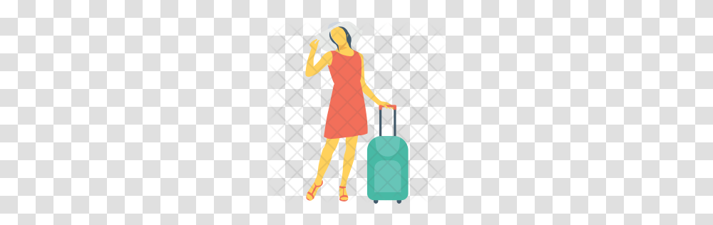 Premium Tourist Icon Download, Apparel, Luggage, Person Transparent Png