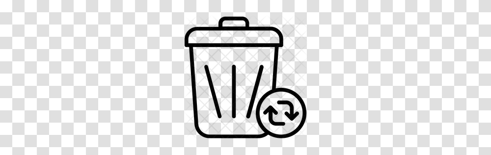 Premium Trash Recycling Icon Download, Pattern, Rug, Grille Transparent Png