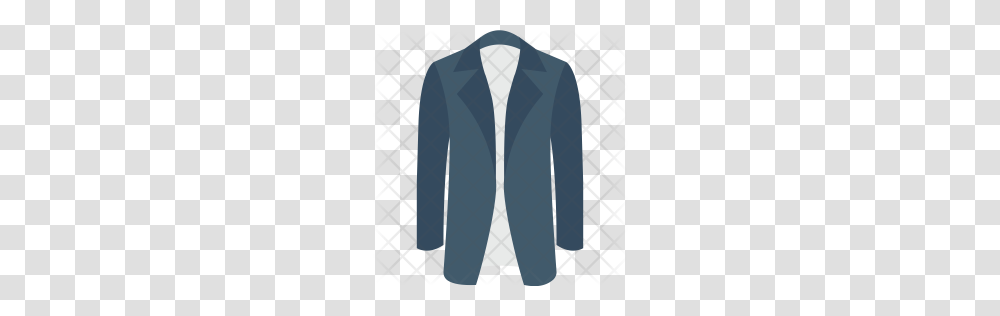 Premium Trench Coat Icon Download, Apparel, Blazer, Jacket Transparent Png