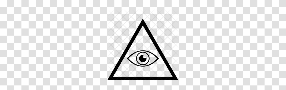 Premium Triangle Eye Icon Download, Rug, Pattern Transparent Png