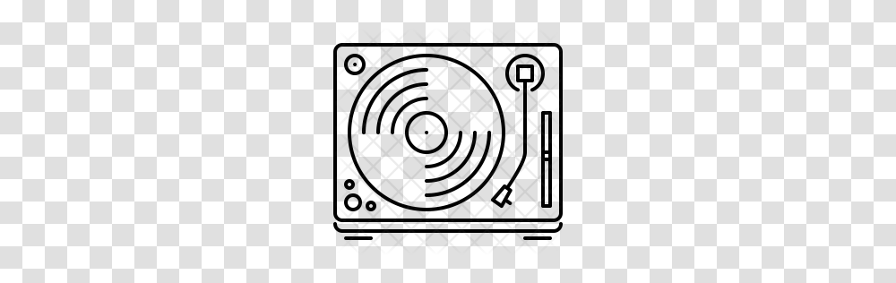 Premium Turntable Icon Download, Rug, Pattern, Grille Transparent Png