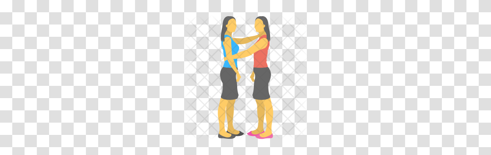 Premium Twin Girls Icon Download, Pants, Person, Female Transparent Png