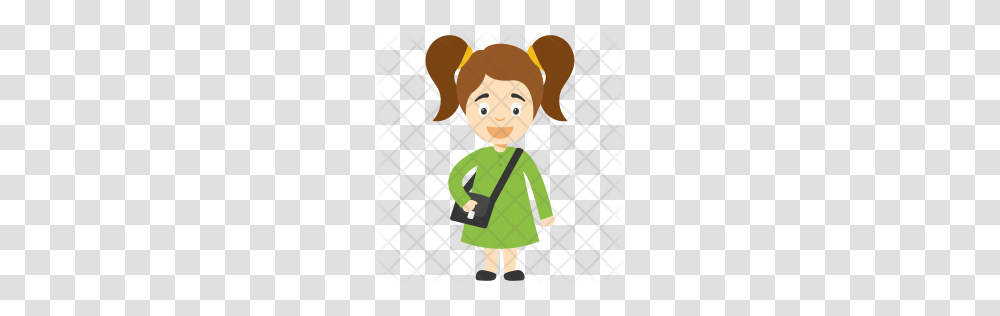 Premium Two Ponytail Character Icon Download, Toy, Sleeve, Costume Transparent Png