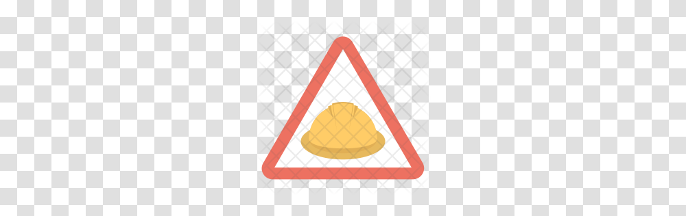 Premium Under Construction Sign Icon Download, Triangle, Rug Transparent Png