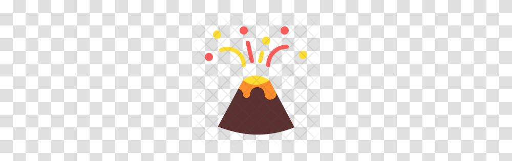 Premium Volcano Icon Download, Sweets, Food, Confectionery Transparent Png