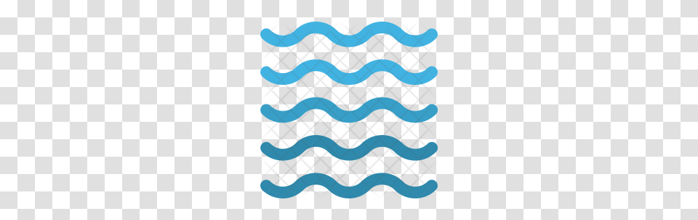 Premium Water Waves Icon Download, Quilt, Pattern Transparent Png