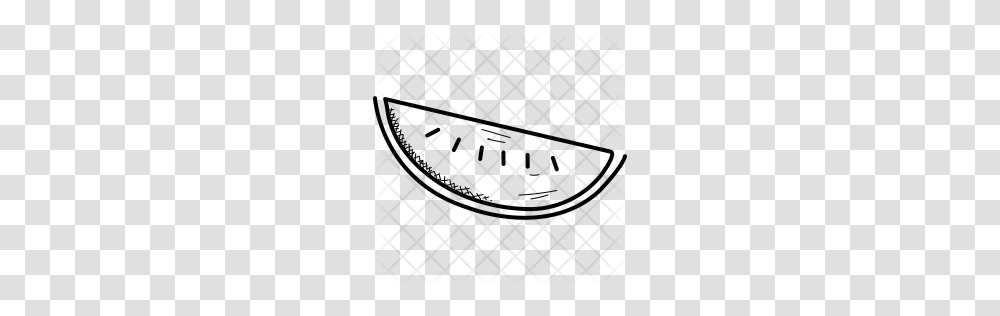 Premium Watermelon Icon Download, Rug, Pattern, Gray Transparent Png