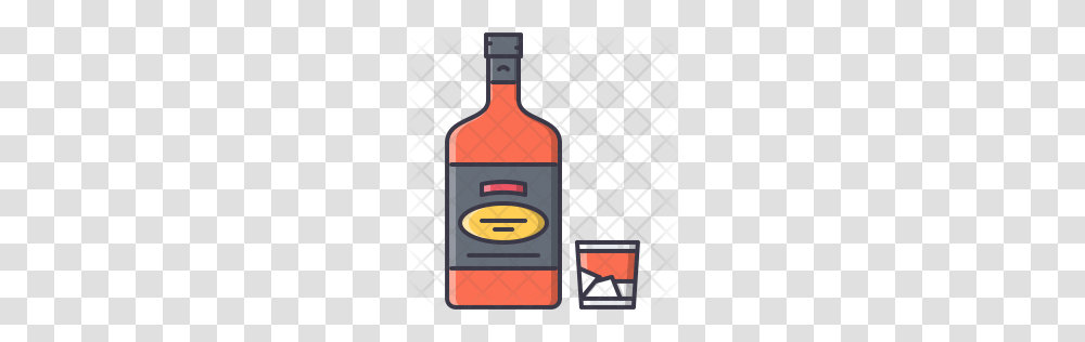 Premium Whiskey Bottle Icon Download, Alcohol, Beverage, Drink, Liquor Transparent Png