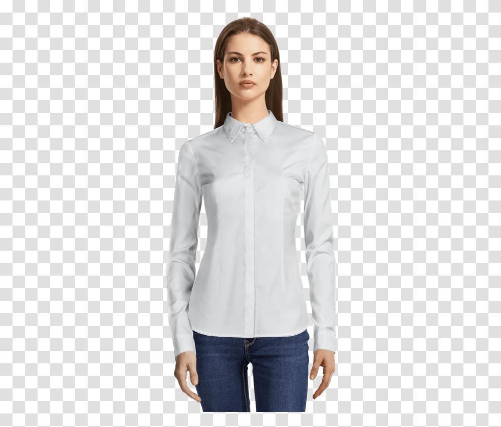 Premium White Button Down No Iron Cotton Shirt View, Apparel, Person, Human Transparent Png