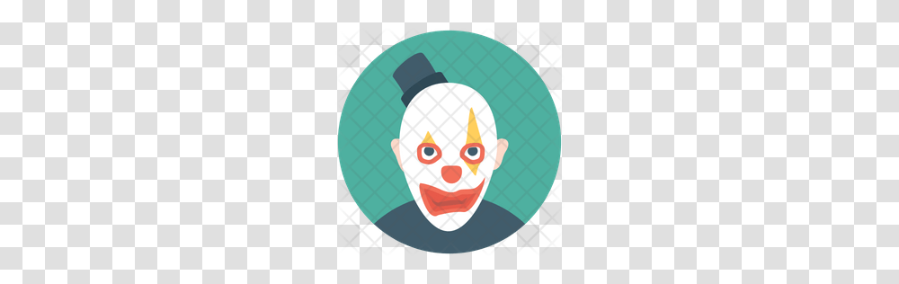 Premium White Face Clown Icon Download, Performer, Head, Balloon Transparent Png