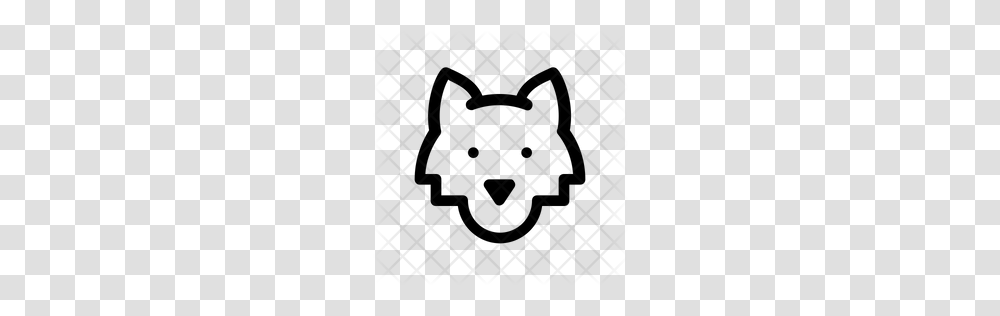 Premium Wolf Icon Download, Rug, Pattern, Gray, Alphabet Transparent Png