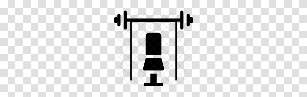 Premium Workout Bench Lift Gym Training Icon Download, Rug, Pattern Transparent Png