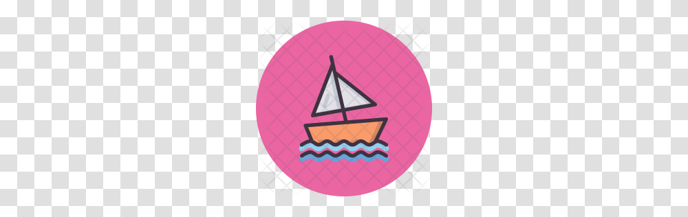 Premium Yacht Icon Download, Logo, Trademark, Balloon Transparent Png