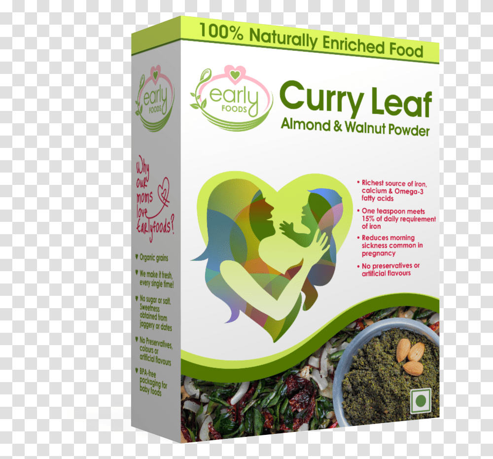 Prenatal Nutrition Curry Leaf Almond And Walnut Powder Food, Poster, Advertisement, Flyer, Paper Transparent Png