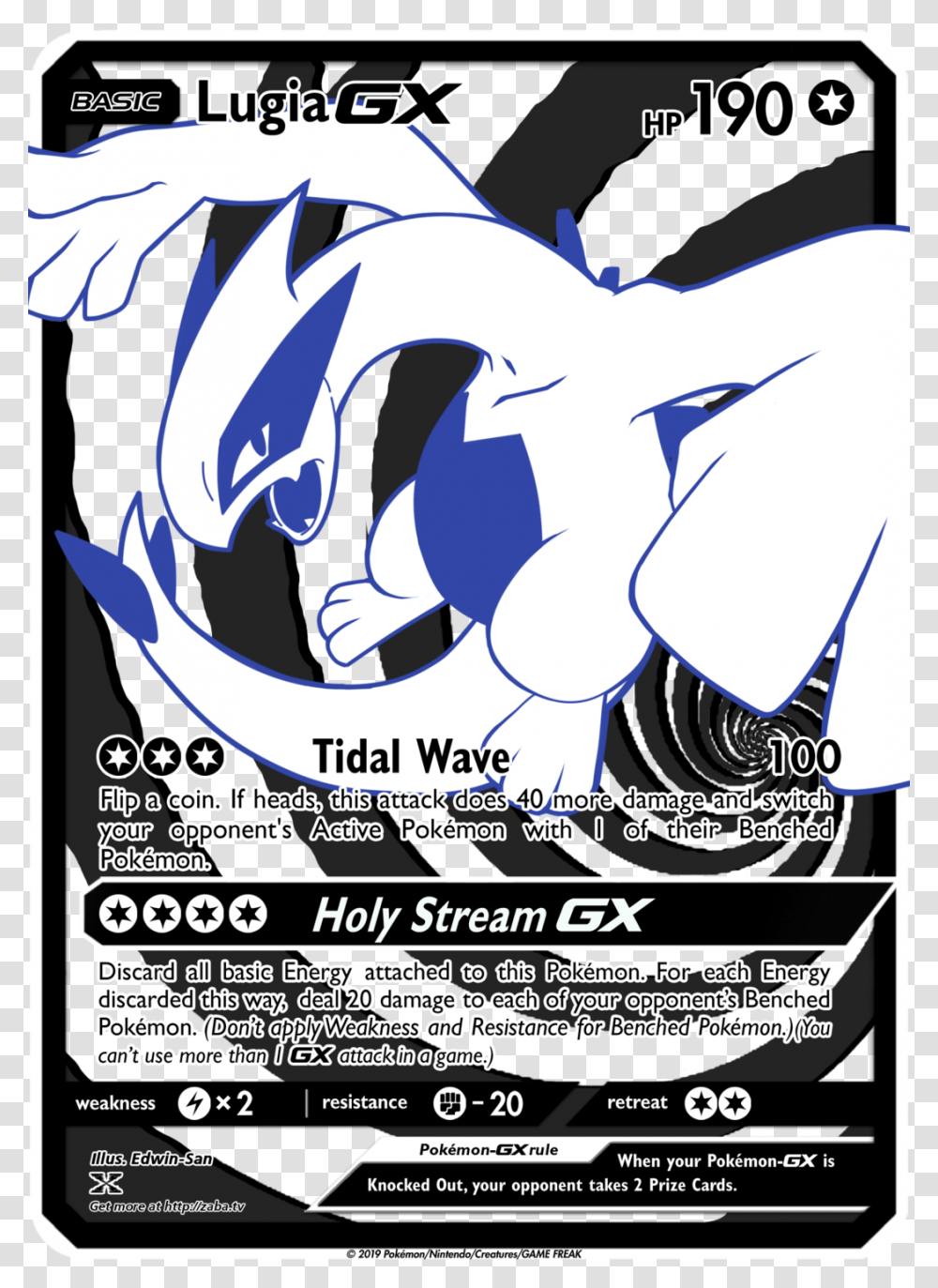 Preorder Lugia Gx Full Metal Textured Luxury Custom, Poster, Advertisement, Flyer, Paper Transparent Png