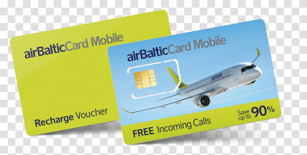 Prepaid Data Sim Card Wiki Airbaltic Card Mobile, Airplane, Aircraft, Vehicle Transparent Png