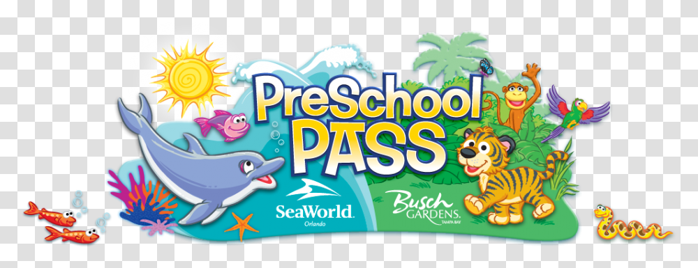 Preschool Pass Free Admission For Busch Gardens, Vacation, Advertisement, Tourist, Flyer Transparent Png