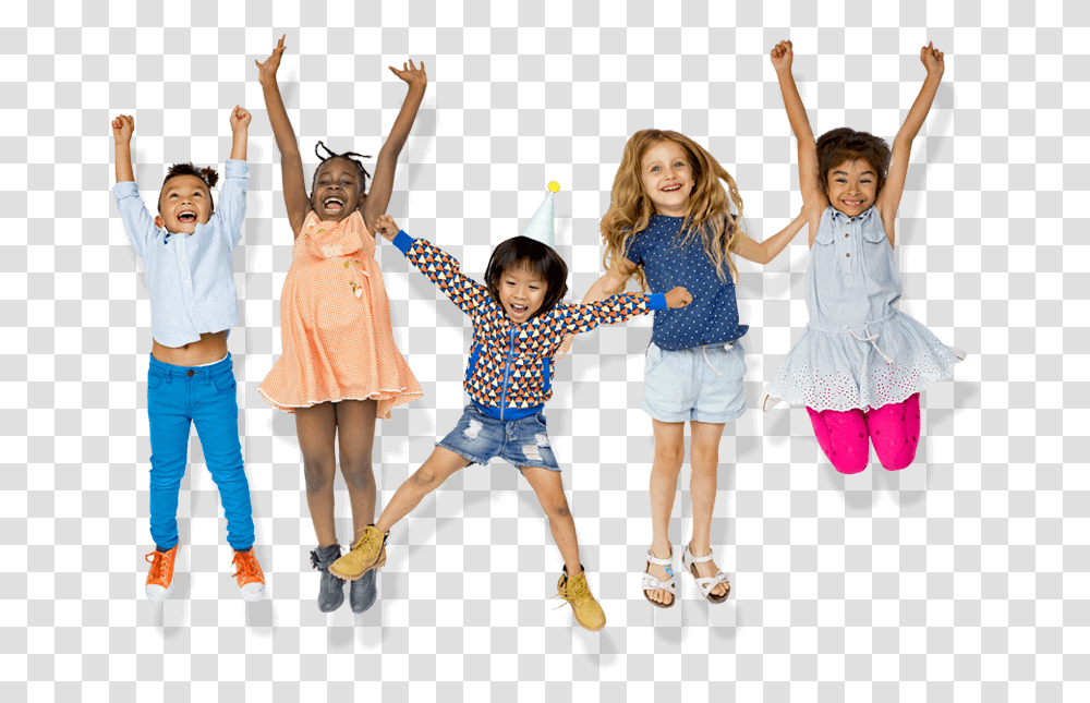 Preschoolers Jumping, Person, Female, Girl Transparent Png