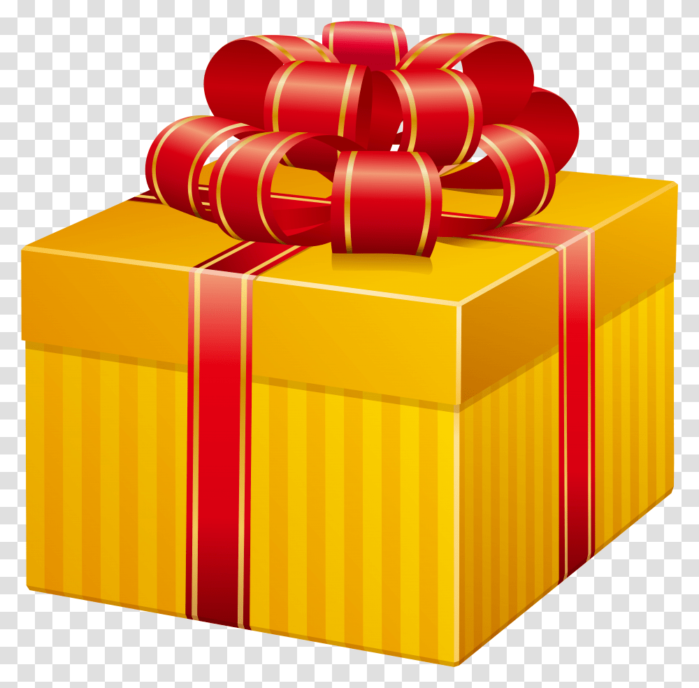 Present Emoji Yellow Gift Box, Mailbox, Letterbox Transparent Png