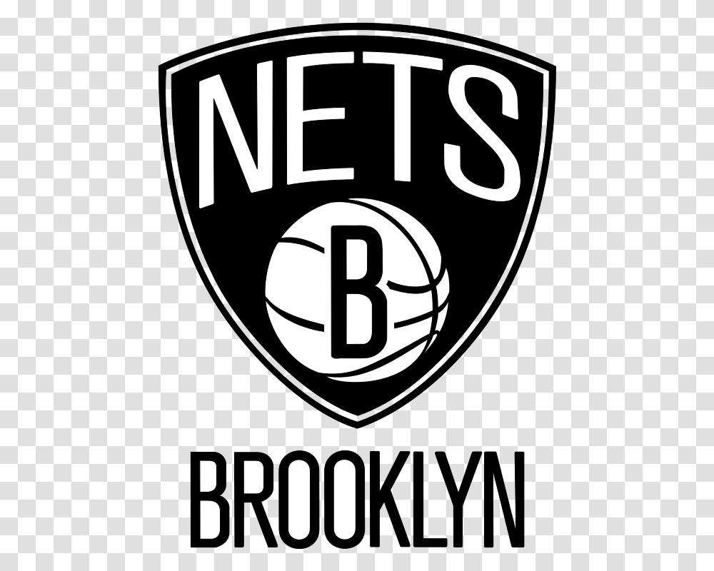 Present Logo Of The Brooklyn Nets Brooklyn Nets Logo, Number, Alphabet Transparent Png
