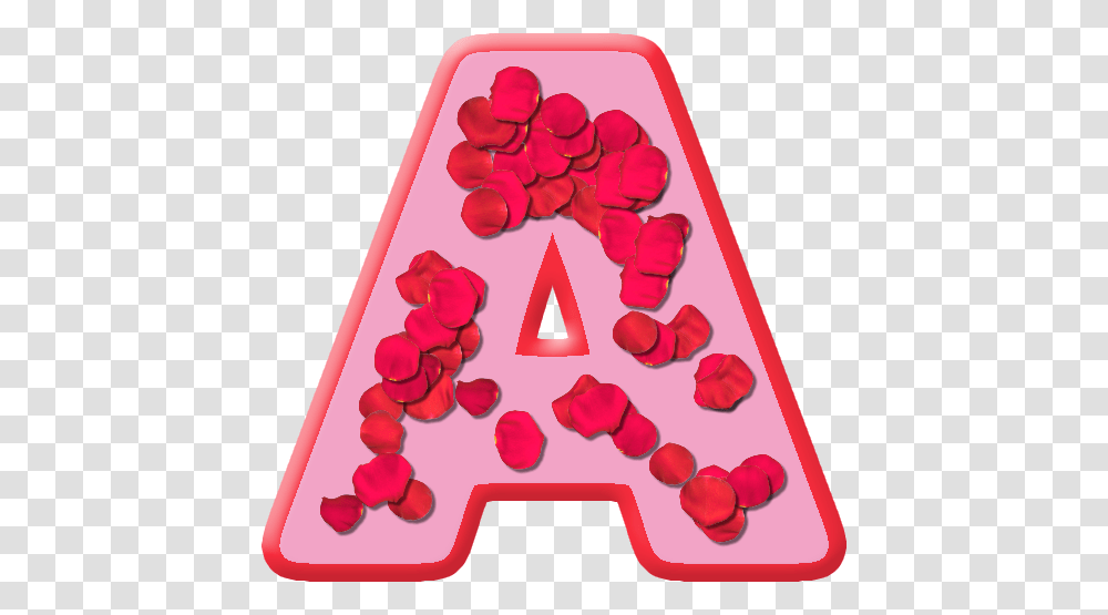 Presentation Alphabets Rose Petals Letter, Flower, Plant, Birthday Cake Transparent Png