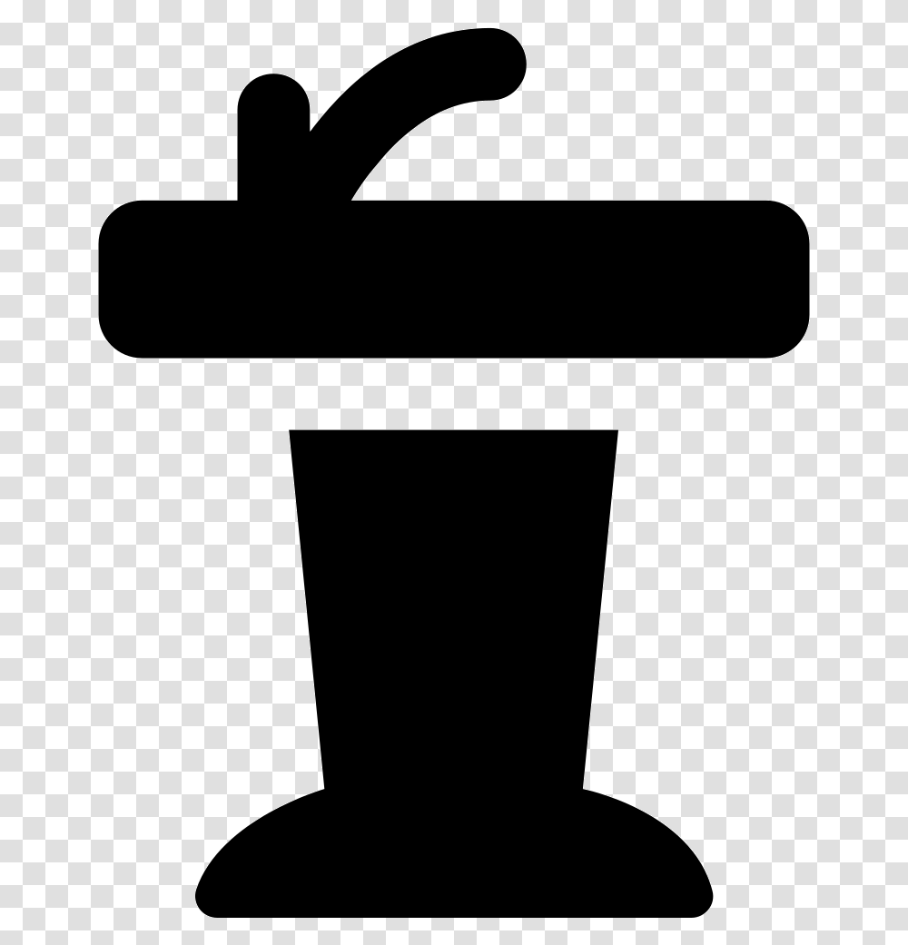 Presentation With A Microphone Icon, Axe, Stencil, Hammer, Silhouette Transparent Png
