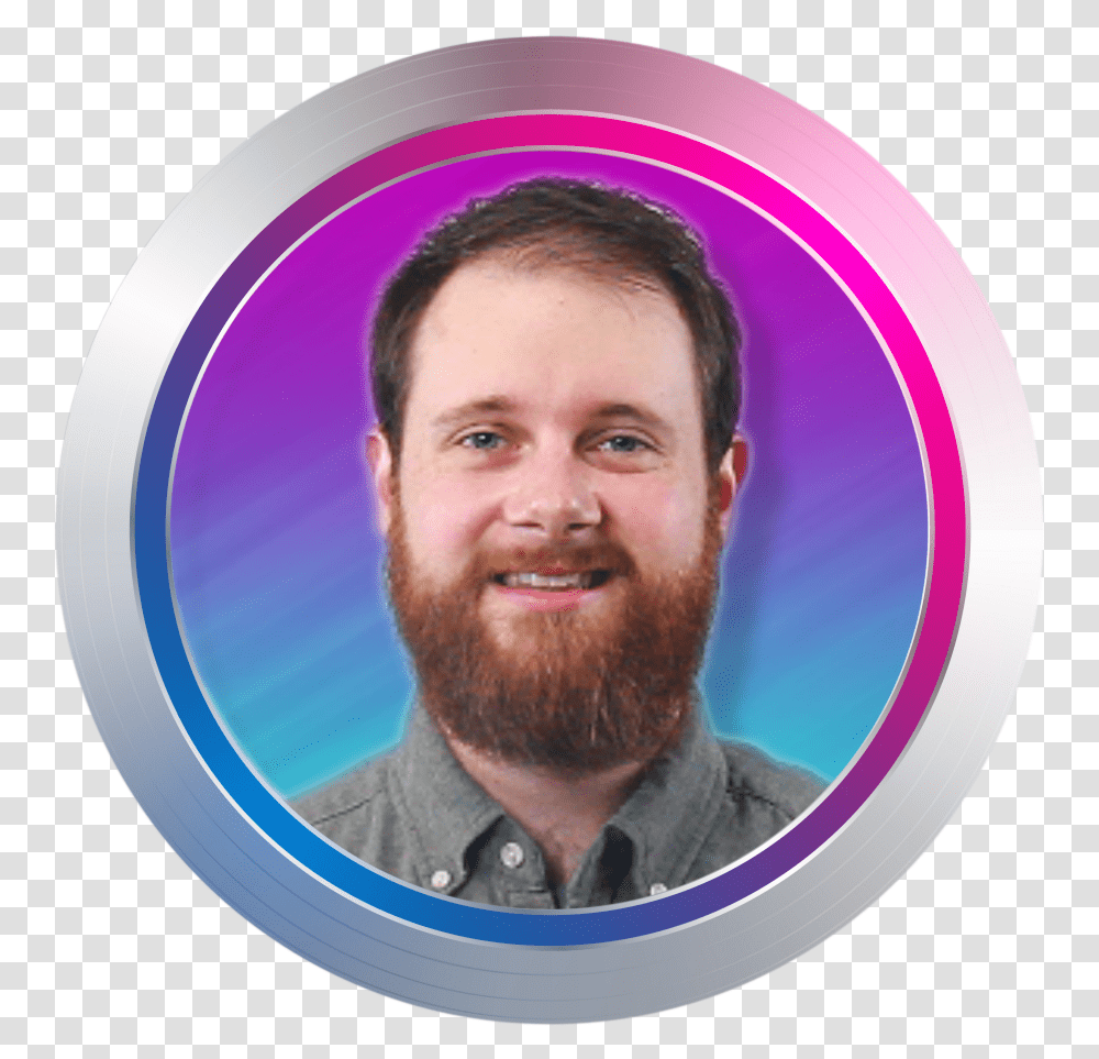 Presenter Circle, Face, Person, Human, Beard Transparent Png