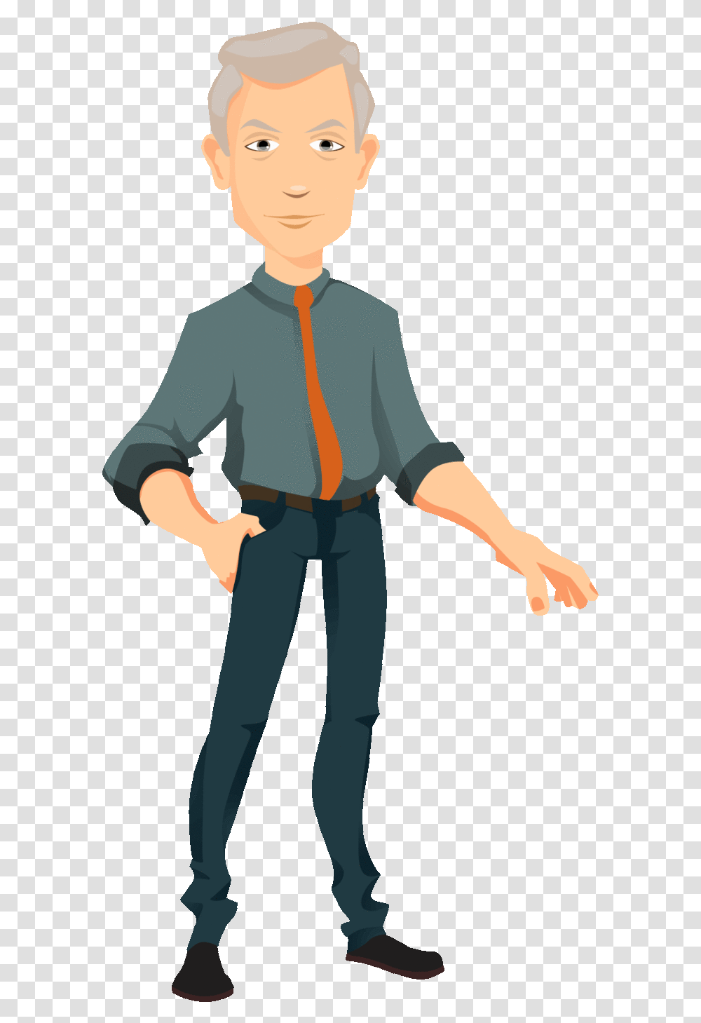 Presenting Gif Clipart Animation Clip Art Man Talking Gif, Person, Standing, Sleeve Transparent Png