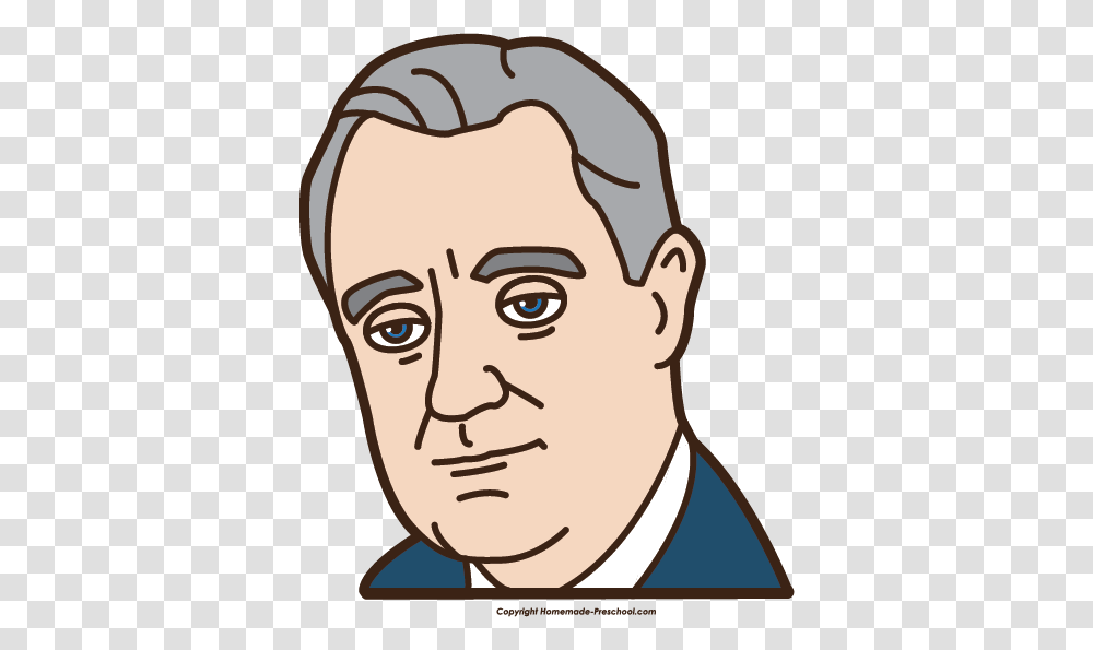 President Clipart, Head, Face, Smile, Portrait Transparent Png