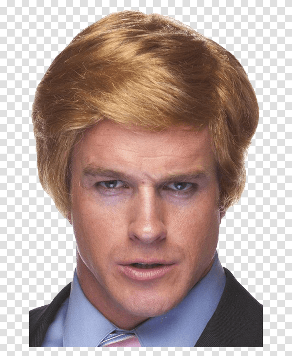 President Donald Trump Wig Accessory Worker, Face, Person, Human, Tie Transparent Png