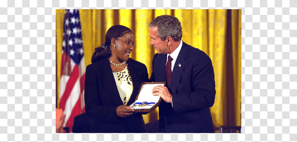 President George W Award Ceremony, Person, Tie, Suit, Coat Transparent Png
