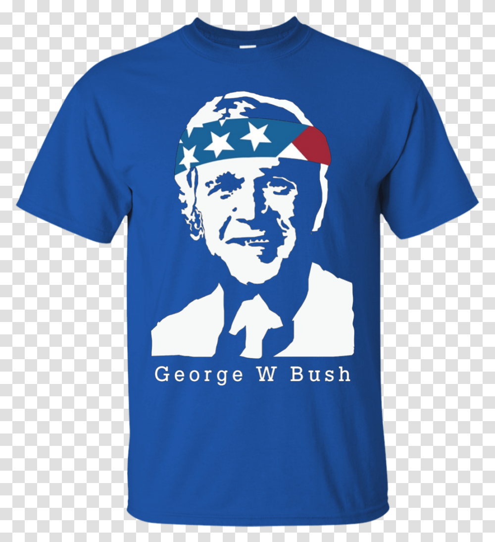 President George W Bush American Patriot Vintage T Shirt Cubs Grandpa Shirt, Apparel, T-Shirt, Person Transparent Png