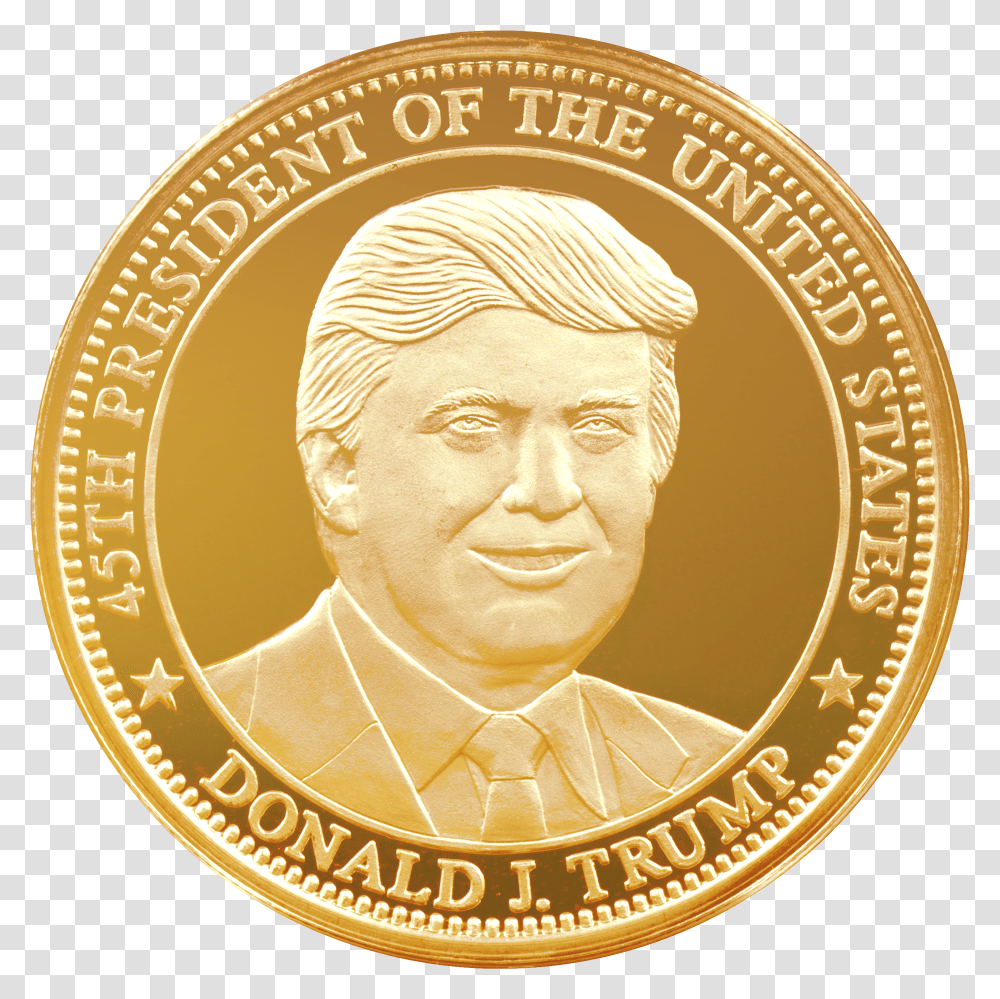 President Gold Freedom Trump Gold Coin Transparent Png