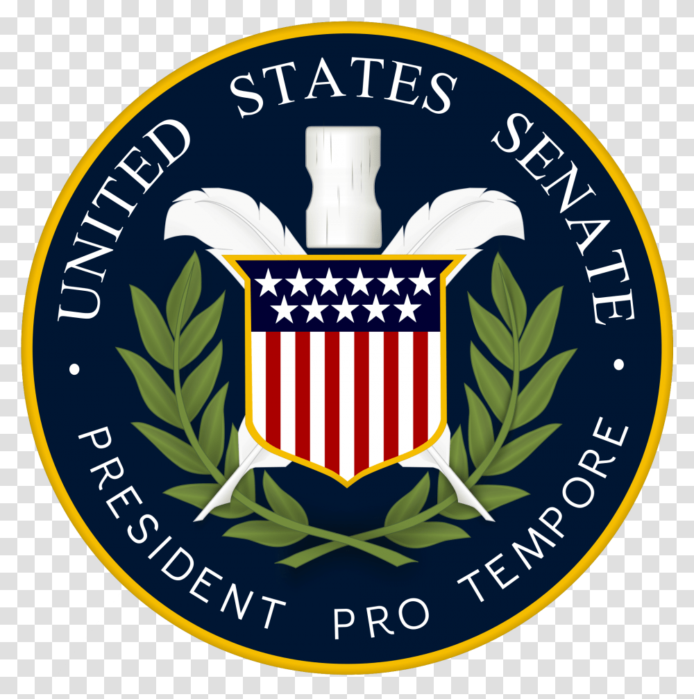 President Pro Tempore Us Senate Seal President Pro Tempore Seal, Logo, Trademark, Badge Transparent Png