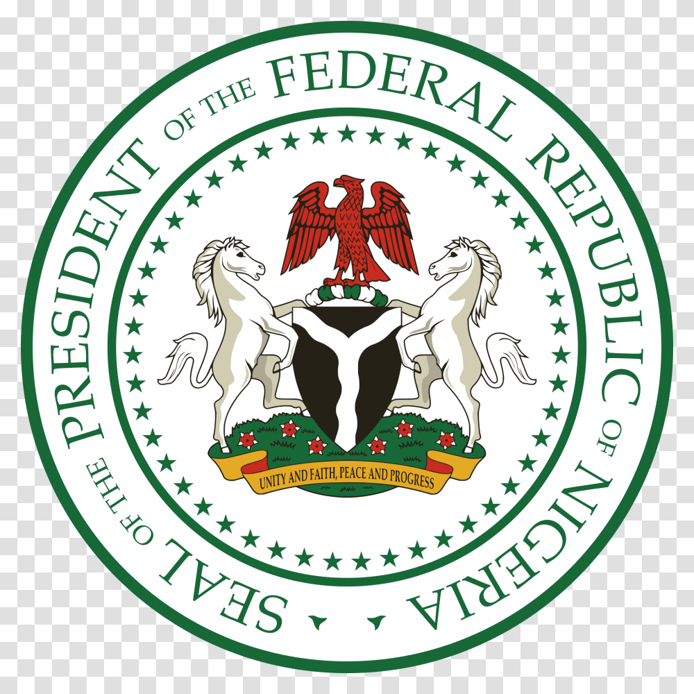 President Seal Presidency Nigeria, Logo, Trademark, Badge Transparent Png