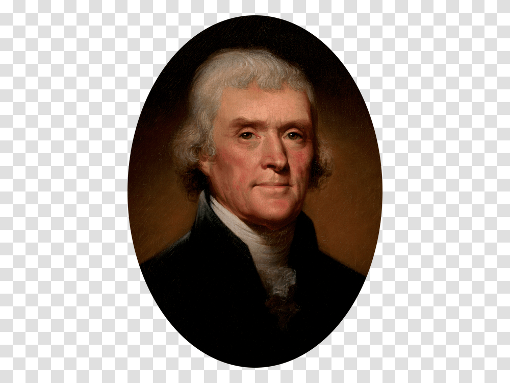 President Thomas Jefferson Thomas Jefferson, Face, Person, Human, Painting Transparent Png