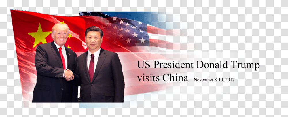 President Trump Visit China, Tie, Accessories, Flag Transparent Png