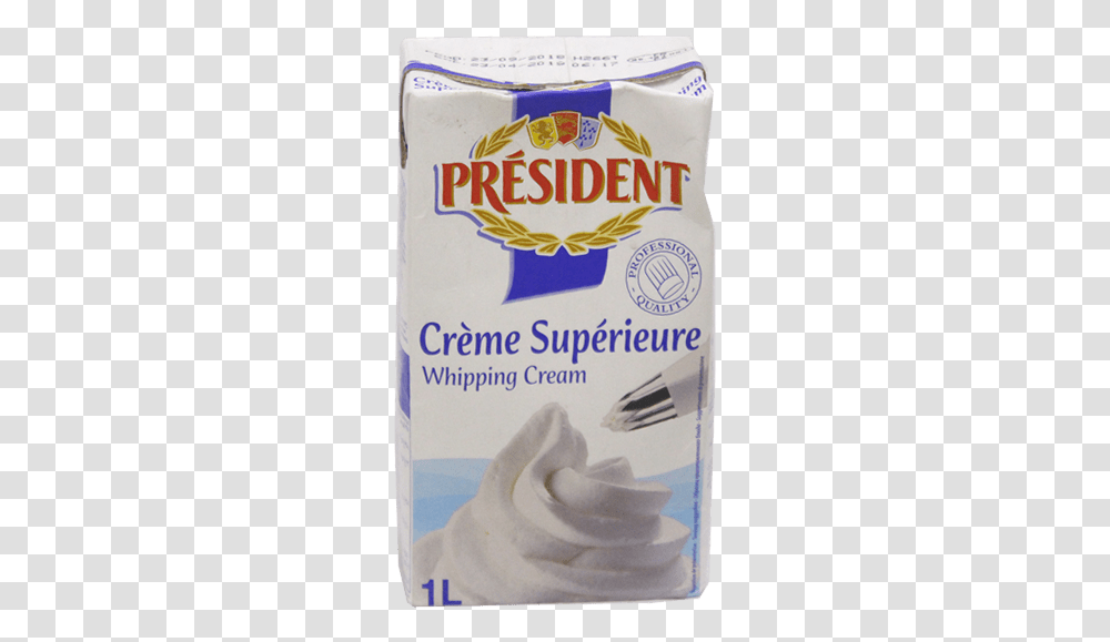 President Whipping Cream 1l Whipping Cream President, Paper, Towel, Paper Towel, Tissue Transparent Png