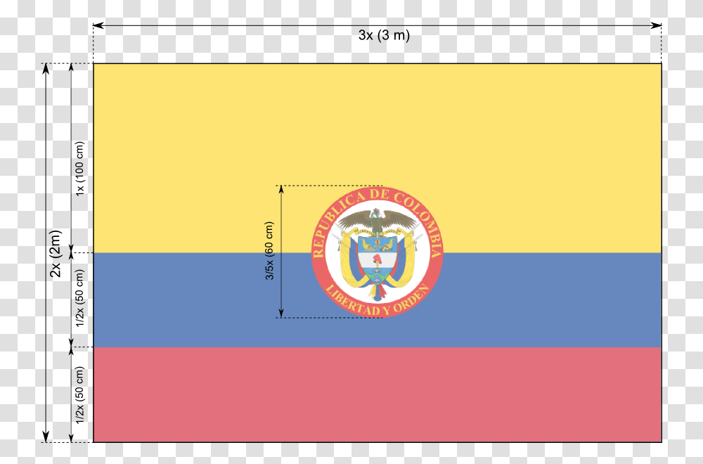 Presidential Flag Of Colombia Colombia, Label, Number Transparent Png