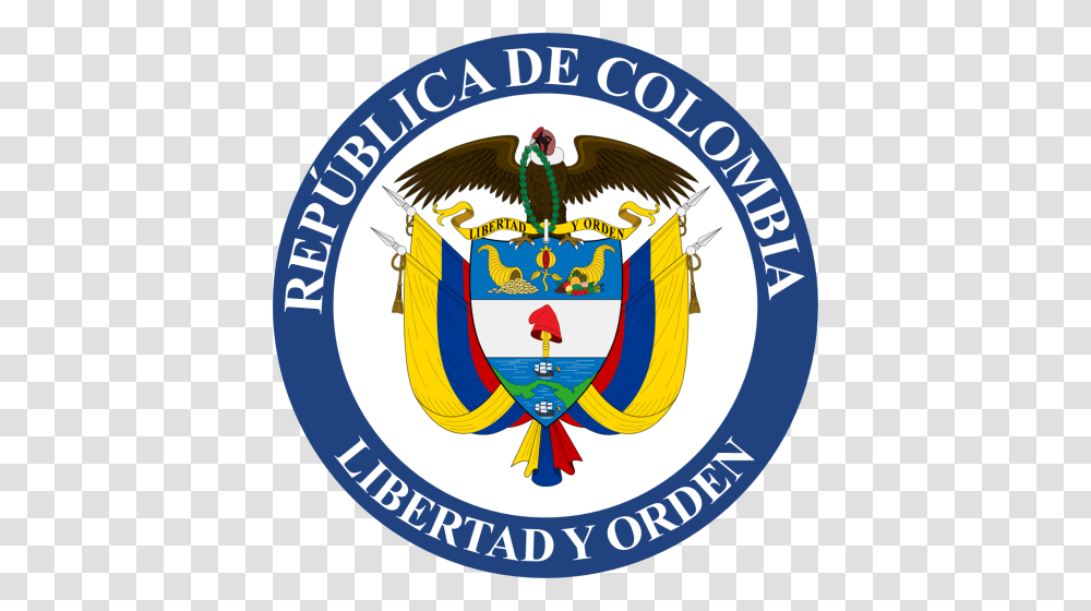 Presidential Seal Of Colombia, Logo, Trademark, Badge Transparent Png