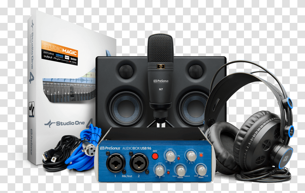 Presonus Audiobox Studio Ultimate Bundle, Camera, Electronics, Electrical Device, Stereo Transparent Png