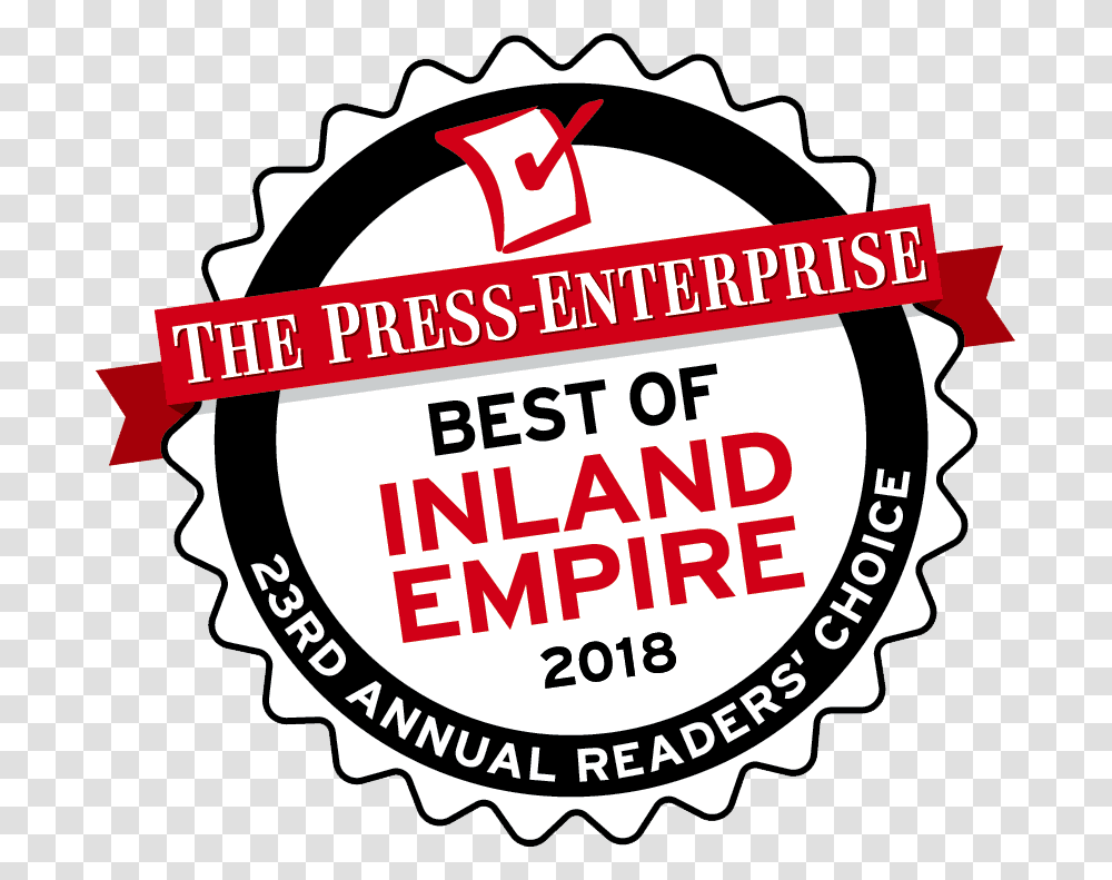 Press Enterprise Best Of Inland Empire 2018, Label, Sticker, Logo Transparent Png