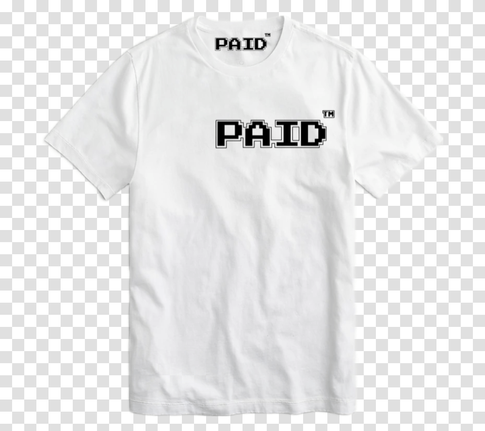 Press Start Tee Wht, Clothing, Apparel, T-Shirt, Person Transparent Png