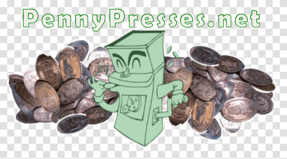 Pressed Pennies Cash, Helmet, Clothing, Apparel, Coin Transparent Png