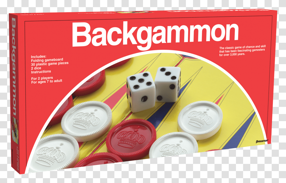Pressman Backgammon, Game, Gambling, Dice, Flyer Transparent Png
