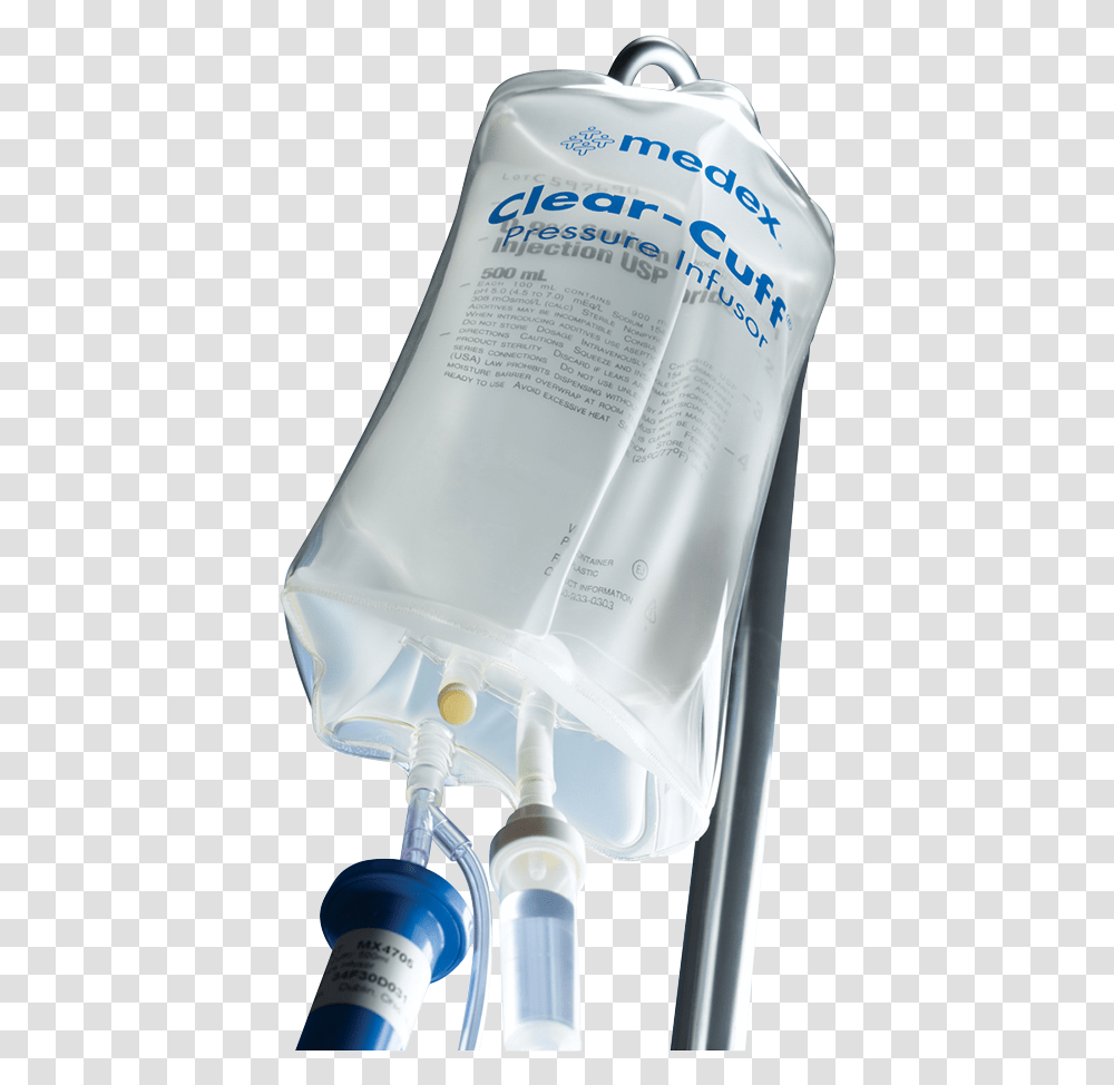 Pressure Bag Clear Cuff Download Pressure Infusion Bag Smith Medical, Bottle, Blow Dryer, Appliance, Hair Drier Transparent Png
